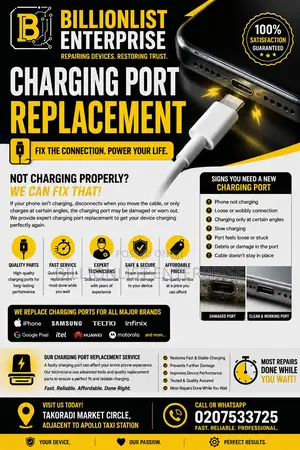 Professional Charging Port Replacement