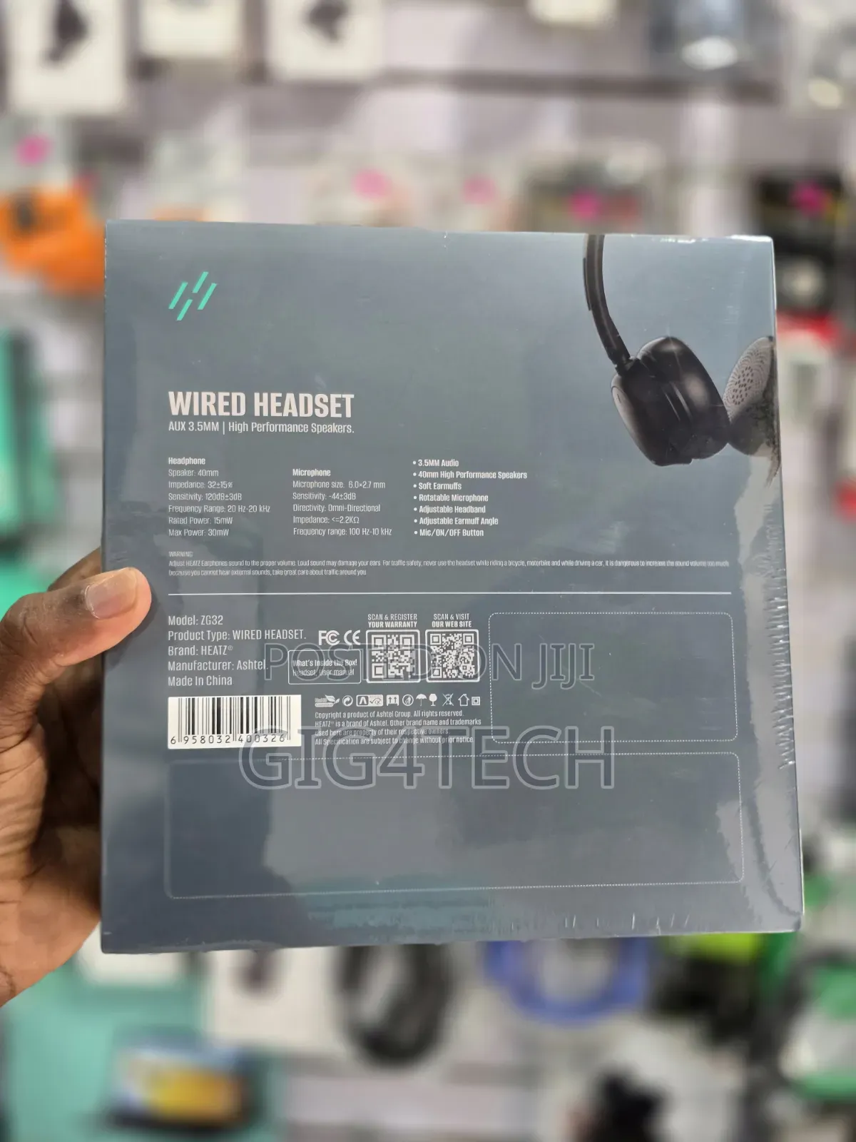 Heatz Zg32 Wired Headset With Microphone