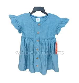 Wonder Nation Toddler Girl Flutter Denim Dress - 18 Months
