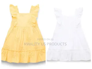 Wonder Nation Girls Cotton Eyelet Dress - 2 and 3 Years