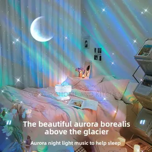 Room Starry Moon Projector Light With Speaker and Bluetooth