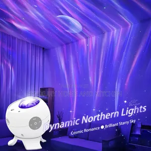 Room Starry Moon Projector Light With Speaker and Bluetooth