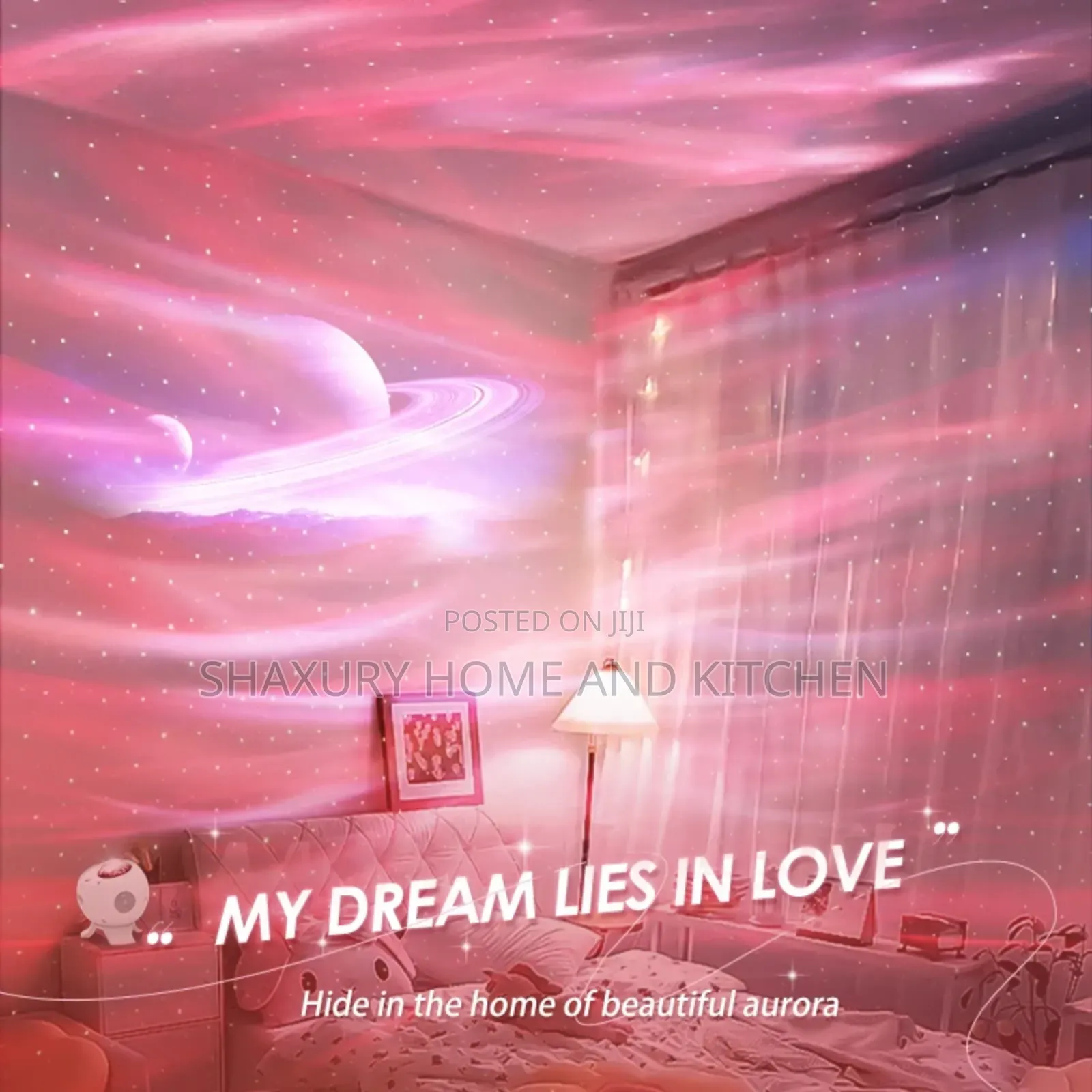 Room Starry Moon Projector Light With Speaker and Bluetooth