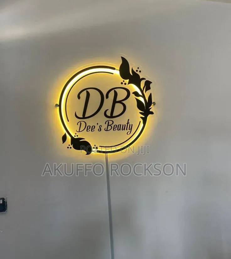Round Shop Acrylic Sign
