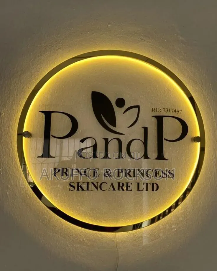 Round Shop Acrylic Sign
