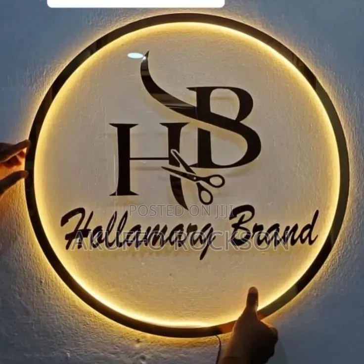 Round Shop Acrylic Sign