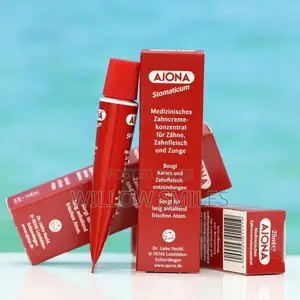 Ajona Stomaticum Toothpaste + Brush + Tongue Scraper