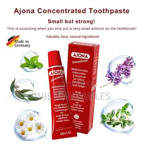 Ajona Stomaticum Toothpaste + Brush + Tongue Scraper