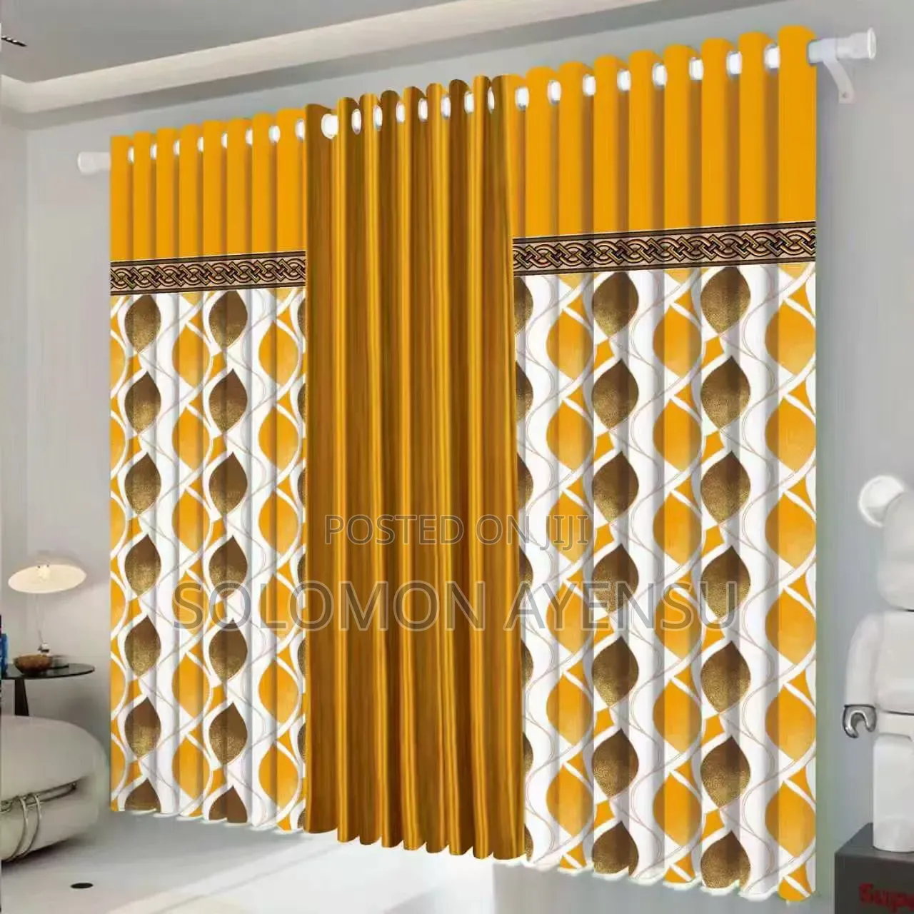 3-in-1 Blackout Sheer Decorative Window Curtains