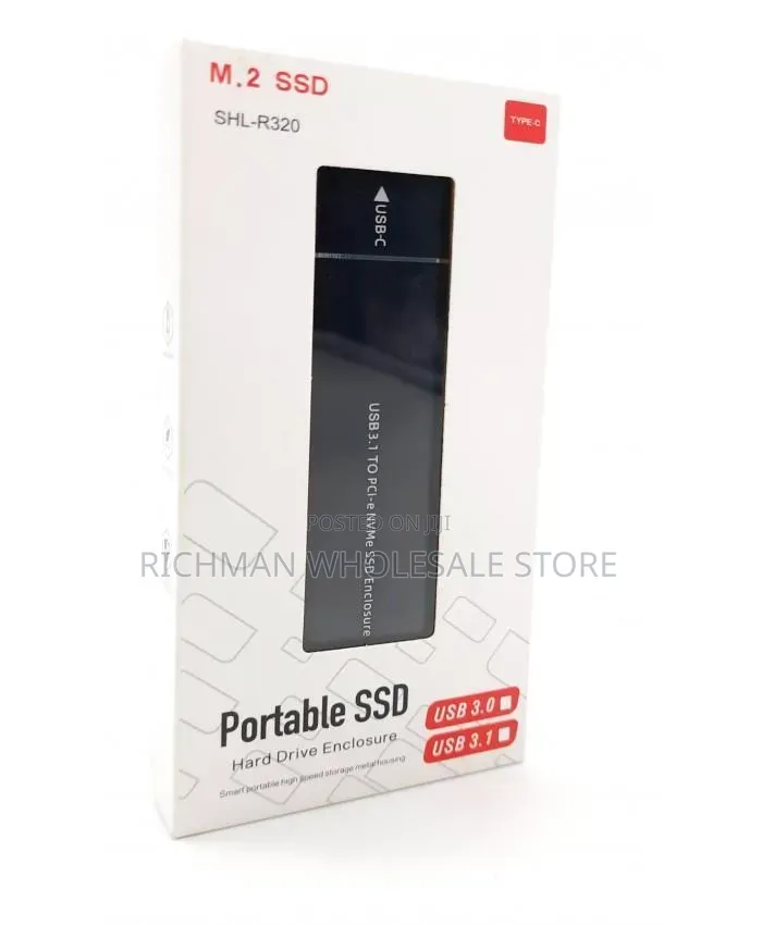 Portable M.2 Nvme SSD Enclosure Usb 3.1 Type-C – High Speed External
