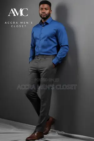 Men's Slim Fit Long Sleeve Office Shirts