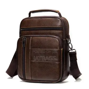 Genuine Brown Colour Crossbody Bag (Free Delivery)