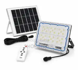 100w Solar Flood Light With Panel