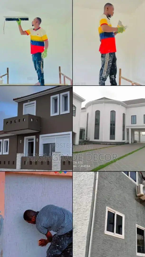 Painting, Graffiato Sand and Stone,Pop Skimming,Roofing Leakage