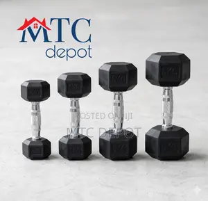 Rubber-coated Hexagonal Dumbbell