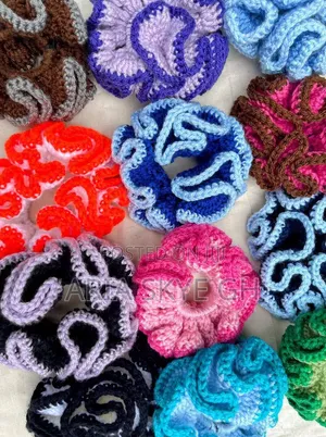 Handmade Crochet Scrunchies