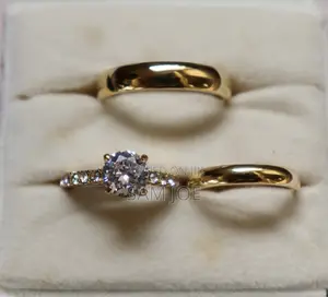 2tungsten and 1 Stainless Goldplated Wedding Rings
