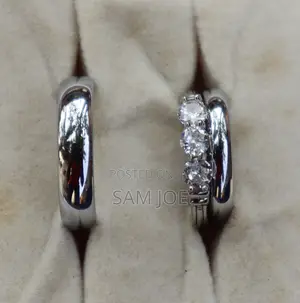 White Tungsten Anti Scratch Wedding Rings