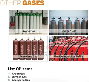 Ethanol, Carbon Dioxide (Co2), Dry Ice, and Argon Gas