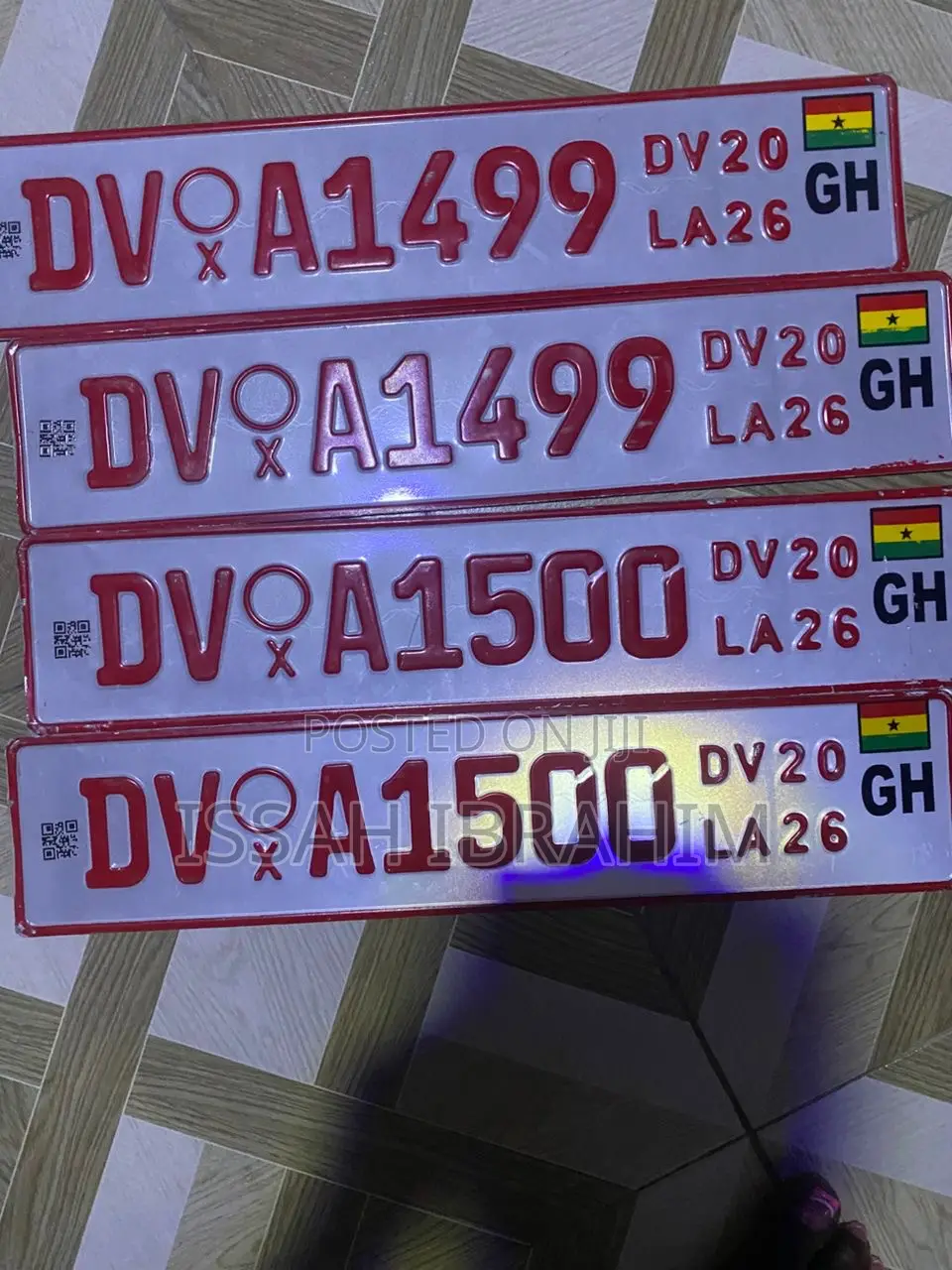 Original Dv Plate With a Year Insurance
