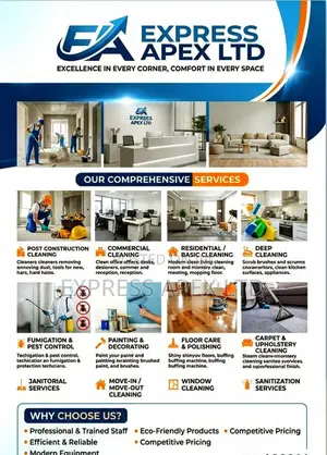 Express Apex LTD – Homes, Offices Post-Construction Cleaning in Gha