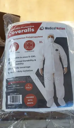 Protective Suit Disposable Coverall Overall Safety Gown Medical
