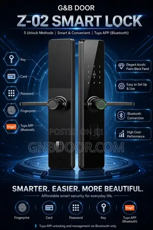 G B Z-02 Smart Lock Support by Tuya App Now