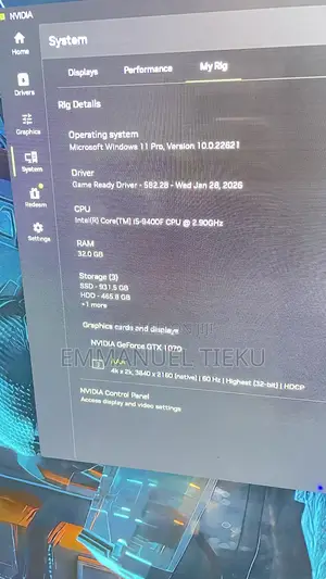 Desktop Computer Asus 32GB Intel Core i5 SSD 1T