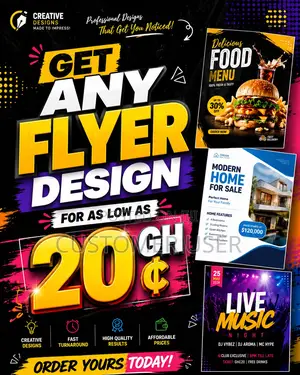 Get Any Business Flyer for 20ghs