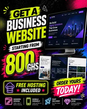 Get a Business Website Starting From 800 GHS
