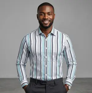 Stripes Long Sleeves Shirt for Men in M-3xl