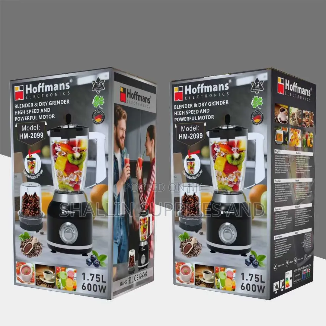 Hoffmans 2-in-1 Blender Dry Grinder (Hm-2099)
