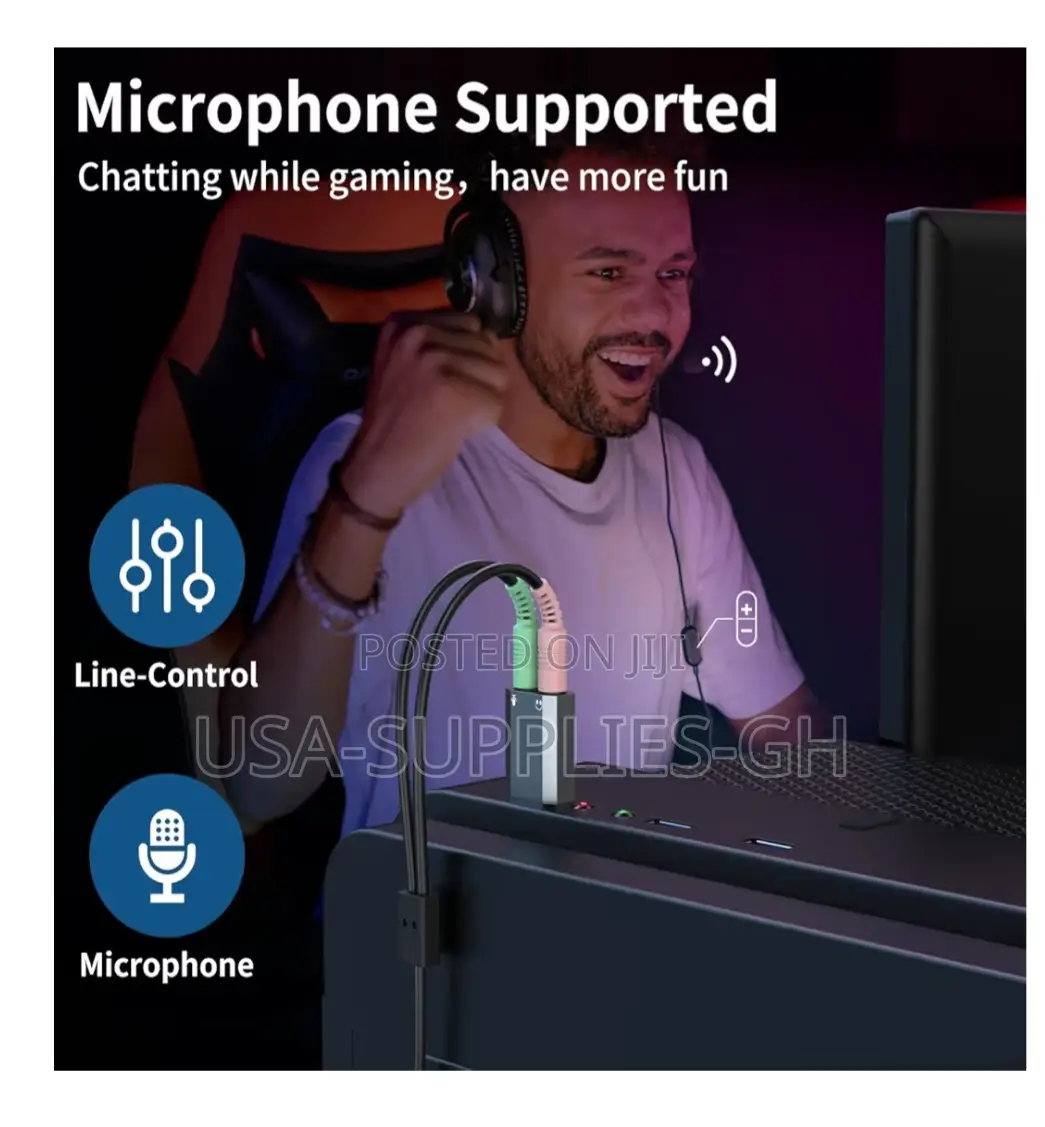 Qianlink Usb to 3.5mm Audio Adapter From Usa