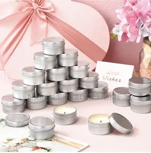 12pcs - Aluminium Candle Jars for Creams, Butters and Salves - 100g