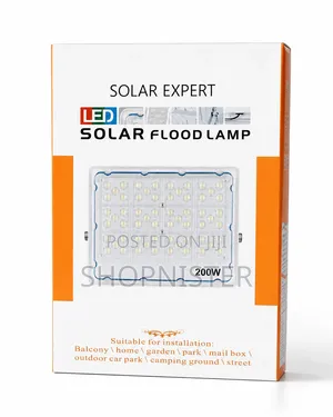 200w Super Bright Solar Flood Light With Separate Panel
