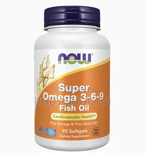 Super Omega 3-6-9 1200mg + a Blend of Fish, Borage and Flax Seed Oils,