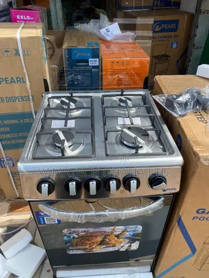 Cast Iron Top Pearl 50x50cm Gas Stove With Oven and Grill
