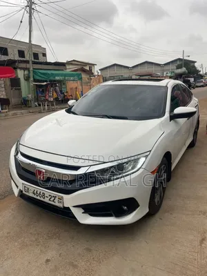 White Honda Civic for Rent – Clean, Stylish Reliable