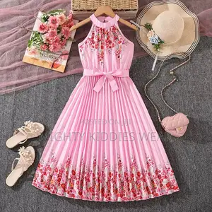 Necked Elegant and Stylish Girls Dress Age 9-10yrs