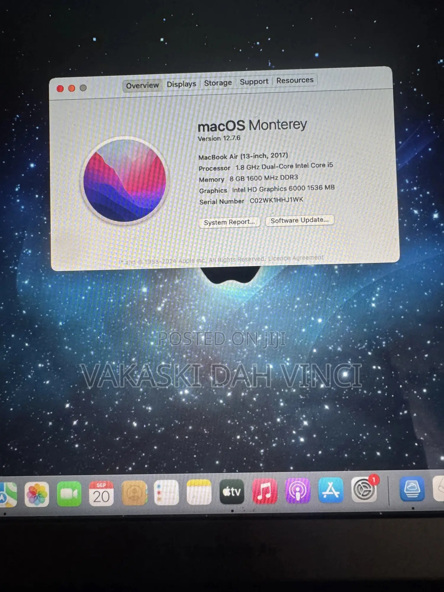 Laptop Apple MacBook Air 2017 8GB Intel Core i5 SSD 128GB