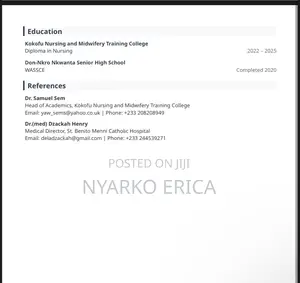 Childcare Babysitting CV