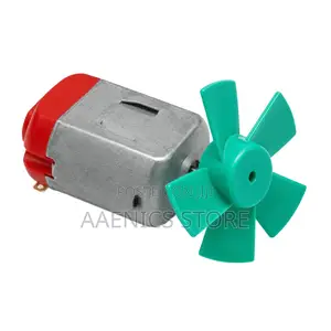 Mini Dc Motor With 40mm 5-Blade Propeller – Hobby Motor Fan Set