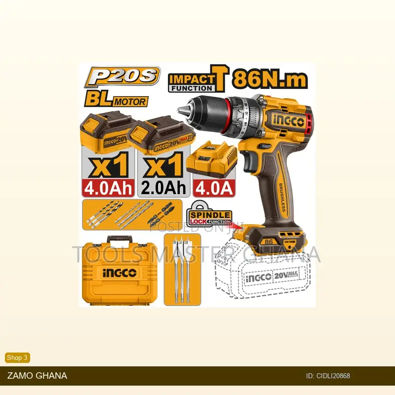 Brushless Cordless Impact - Cidli20868