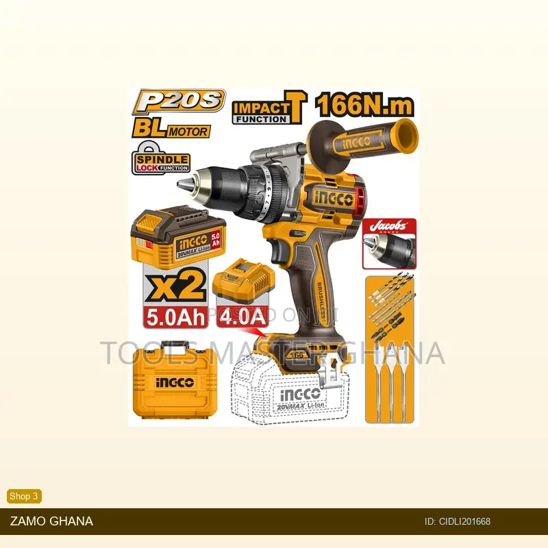 Brushless Cordless Impact - Cidli201668
