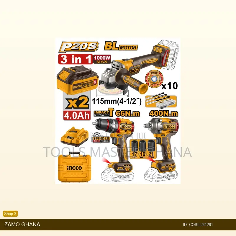 Cordless 3 PCS Combo - Cosli241291