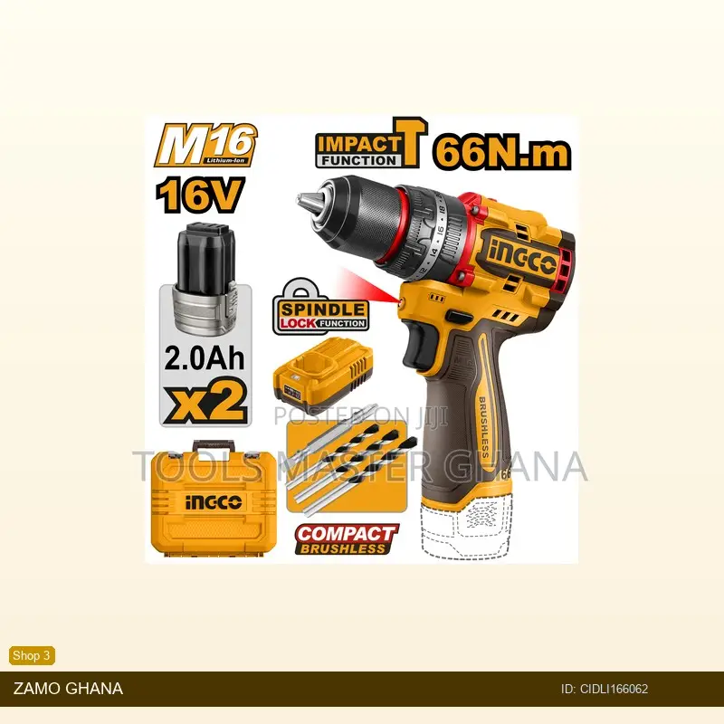 Compact Brushless Cordless Impact - Cidli166062