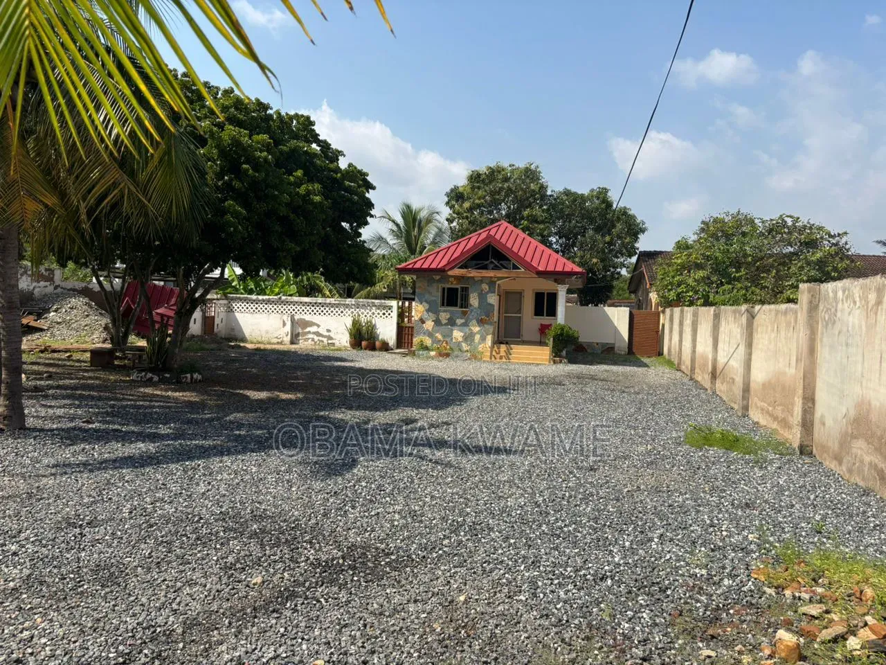 Titled Walled and Gated One Plot of Land for Sale at Haatso