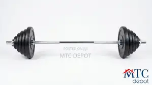 Gym Bar With Plates