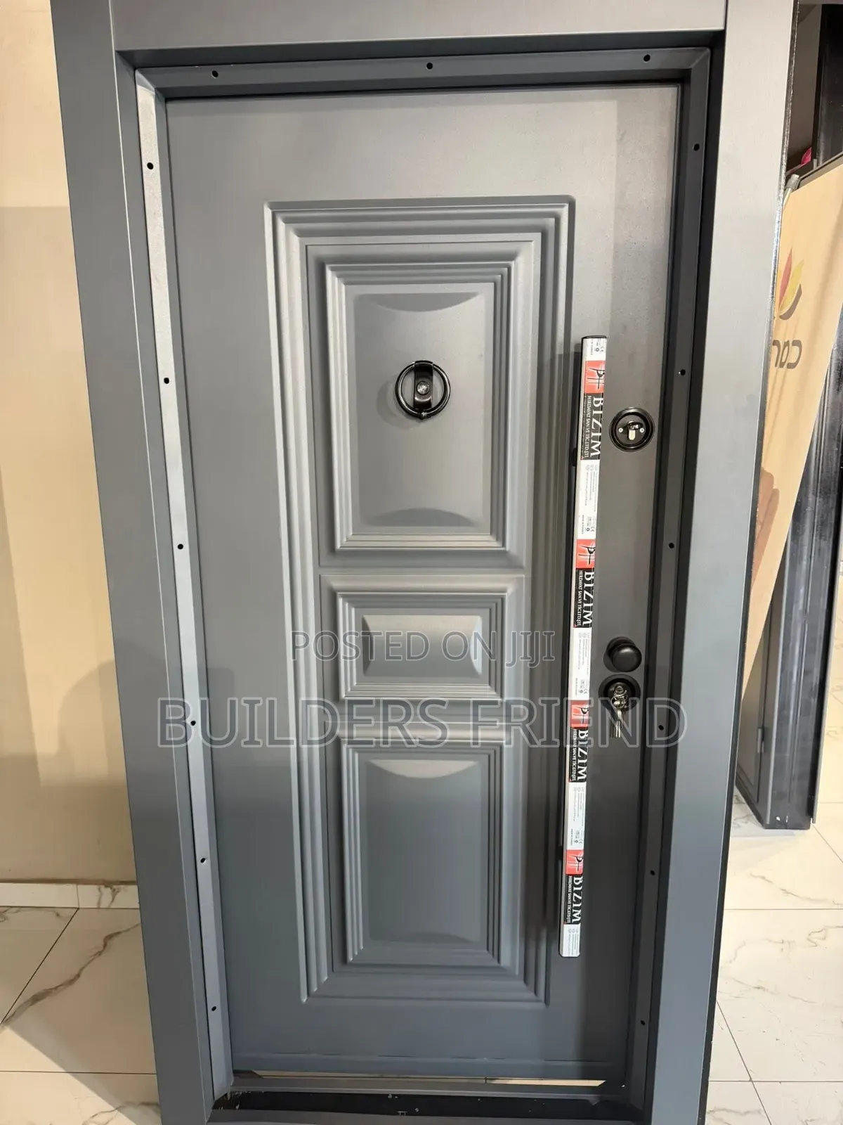 Gray Full Metal Heavy Security Door+Accessories