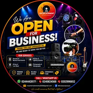 Top Quality Sound System Musical Instruments Rentals.